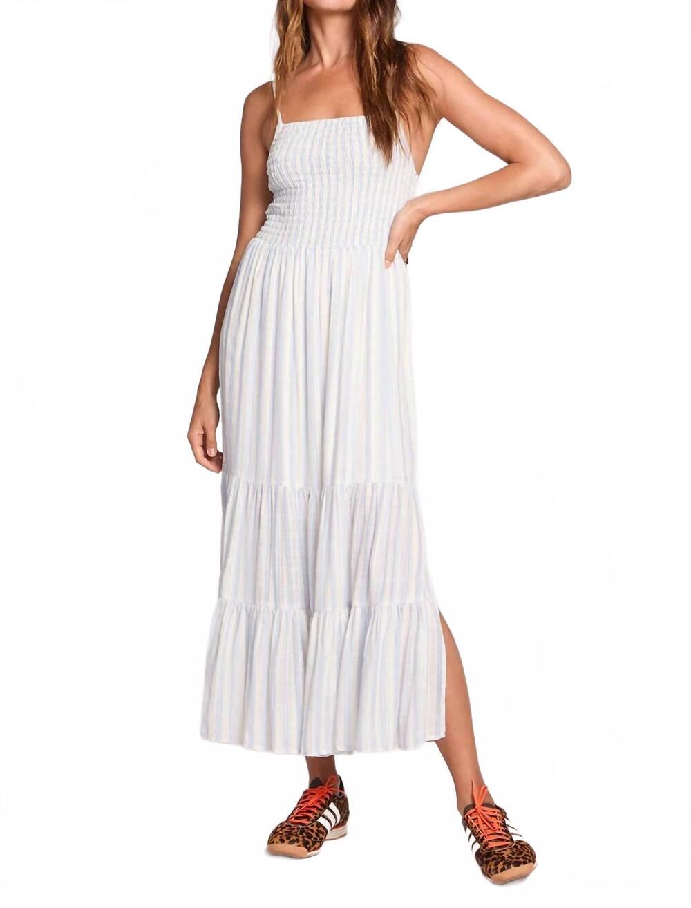 NEW SALTWATER LUXE leon midi dress in cloud blue